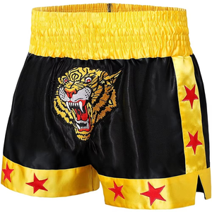 Short de boxe MMA à taille élastique personnalisable Short de combat Muay Thai & Wrestling avec logo en polyester à séchage rapide - Product Image 5