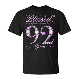 Camiseta God Bless 92-Year-Old para fiesta de cumpleaños número 92, regalo promocional - Product Image 1