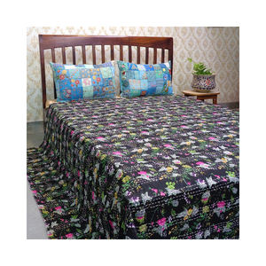 Colcha de Algodón Orgánico Tamaño Queen Más Vendida, Diseño Estampado a Mano por Fabricante Indio - Product Image 5