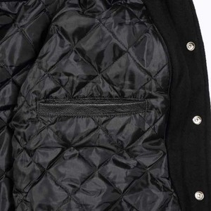 Chaqueta universitaria de invierno de estilo callejero para hombre, chaqueta de béisbol universitaria de alta calidad de satén de poliéster 100% para hombre - Product Image 6