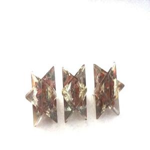 Ensemble de pierres précieuses 7 Chakra Orgone sculptées Merkaba Agate Pierre semi-précieuse Artisanat pour Orgonite Guérison Merkaba Chakra Chakra Sets - Product Image 5