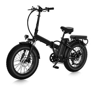 Vélo électrique pliable à gros pneus, batterie au lithium amovible 48V et 624Wh, moteur sans balais de 1100W en pointe, vitesse maximale de 20 mph - Product Image 1