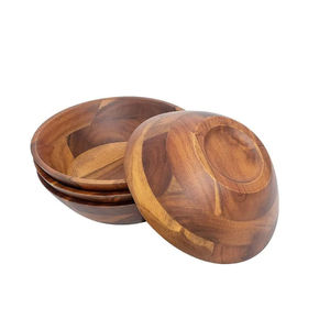 Cuenco de madera de mango elegante para decoración de mesa, cuenco de madera tallado a mano recién llegado para ensalada de cocina o regalo, uso de exportación - Product Image 1