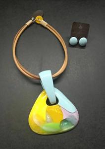 El mejor diseño, joyería de resina de alto acabado multicolor, pendientes para mujer, conjuntos de joyería, pendientes de joyería de moda, accesorios de Navidad - Product Image 6