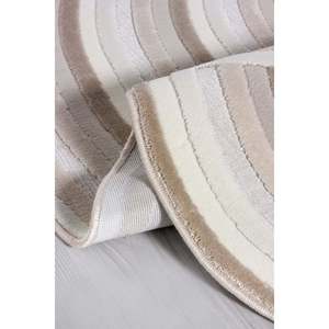 Alfombra Moderna Netline AR002 Color Crema, 80x150cm, 10022g, Polipropileno y Poliéster, Fácil de Limpiar, Duradera, No Desprende Pelusa - Product Image 3