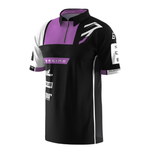 Design personnalisé 100% polyester impression par sublimation complète polos de course pour hommes polos de course respirants OEM - Product Image 2