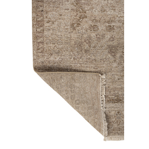 พรมขนสัตว์ถักมือสีออโรร่าเบจบราวน์ หนา 10 มม. ลายเหรียญสำหรับห้องโถงบ้าน AKWL-1558(Cs-01) พรมห้องนั่งเล่น พรมปูพื้นจากเส้นใยปอกระเจา - Product Image 5