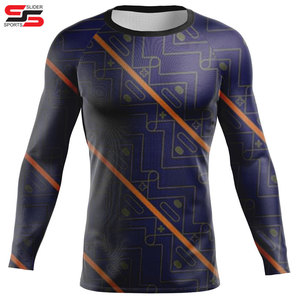 Camiseta Deportiva Sublimada Personalizada de Manga Larga para Hombre, Ropa Deportiva de Poliéster Premium para Adultos, Slider Sports 220g, Servicio OEM - Product Image 1