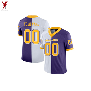 Personalizar nombre del equipo número uniforme de fútbol 100% poliéster Club Logo camisetas de fútbol americano con logotipo y número - Product Image 5