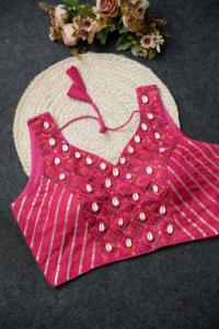 Algodón mágico de moda con fabricante y proveedor de blusa de trabajo de Gota Patti y Cowrie de Surat a la tarifa más baja - Product Image 4