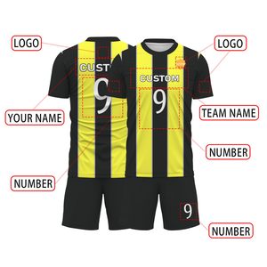 Camiseta de fútbol para hombre, camiseta de fútbol, uniforme de fútbol de manga corta, pantalones cortos de fútbol, uniformes de fútbol de entrenamiento - Product Image 2