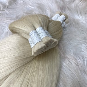 100% cheveux humains vierges en vrac cheveux vietnamiens naturels de haute qualité avec des styles de couleur blonde bouclée et italienne lâche - Product Image 3