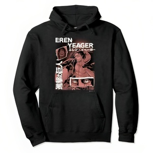 Sudadera con capucha de gran tamaño con bloque de color negro y beige para invierno unisex - Product Image 4