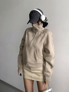 เสื้อฮู้ดดี้ทรงบ็อกซี่ขนาดใหญ่พิเศษสำหรับผู้หญิง สไตล์ลำลอง ไหล่ตก ผ้าหนา แนวฮิปฮอป - Product Image 2