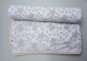 Queen Floral Cotton Block Print Dohar Handmade 100% Cotton Bedspread and Blanket Handmade Ac Quilt - Product Image 3