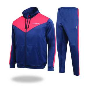 Survêtements d'entraînement personnalisés, jogging confortables avec fermeture éclair, ensemble deux pièces, survêtements pour hommes à des prix abordables - Product Image 4