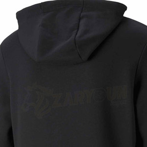 Sweat à capuche de sport en Polyester/coton pour homme, Design personnalisé, noir uni, fermeture éclair - Product Image 6