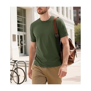 New Arrival Men's 100% Cotton Short Sleeve Casual <b>T</b>-<b>Shirt</b> Round Neck Shoulder Slope Neck Tape Solid Color From Bangladesh - Product Image 6