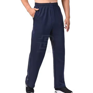 Pantalon de survêtement hommes de haute qualité taille moyenne poches coton Logo personnalisé OEM Service prix de gros dernier modèle droit décontracté - Product Image 3