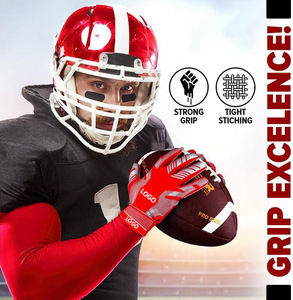 Guantes de Receptor de Silicona Profesionales de Palma Completa, Elásticos y Antideslizantes para Fútbol con Logotipo Personalizado, Gran Venta - Product Image 2