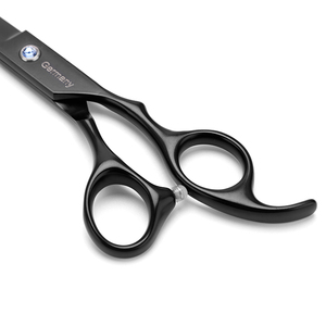 Kit de tijeras de peluquería para zurdos romotionBlack Tijeras de corte para adelgazar el cabello Fabricado por peluquero - Product Image 4