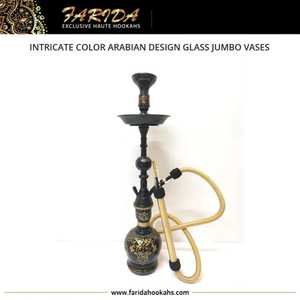 Best Quality Egyptian Handmade Intricate Color Arabian Design <b>Glass</b> Jumbo <b>Vases</b> Luxury Wholesale Model <b>Hookah</b> Mirrors Technique - Product Image 3