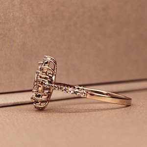 Bague de fiançailles classique de haute qualité pour femme, bague de fiançailles en argent sterling avec moissanite de laboratoire taille marquise - Product Image 4