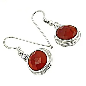 Vintag Vintage 925 Silver Drop for Women Featuring Carnelian Topaz Amethyst Turquoise Quartz Diamond Gemstones Rose Gold - Product Image 3