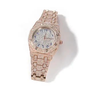 Reloj Mecánico de Diamantes Moissanite Personalizado de Alta Calidad para Hombre, Estilo Hip Hop, Lujoso y con Incrustaciones - Product Image 1
