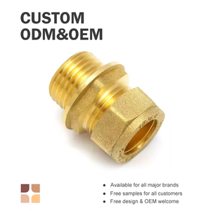 Raccords de coulée égaux mâles à compression en laiton d'usine en gros Betterway avec porcelaine de haute qualité - Product Image 2