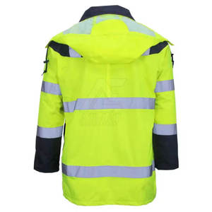 Veste de sécurité industrielle pour hommes avec bande réfléchissante pour les travaux de construction, veste de sécurité haute visibilité pour les travaux de manœuvre - Product Image 4