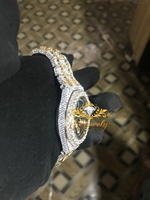 Montre de luxe en diamant, boîtier carré, 41mm, analogique, à quartz, bracelet en acier inoxydable, cristal saphir, unisexe