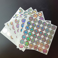 Autocollants adhésifs holographiques personnalisés en vinyle, anti-contrefaçon, étanches, haute sécurité, anti-effraction, pour collection de pièces de monnaie