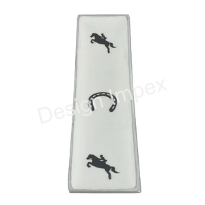 Plateau d'affichage de pâtisserie de cupcakes plateaux de service en gros de grande taille plateau et plateau en métal fini émaillé de style équestre - Product Image 1