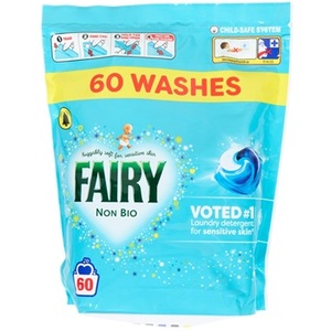 Prix de gros - Pack de 60 capsules de lessive Fairy Non-Bio - Product Image 1