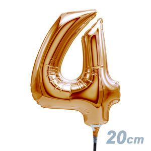 ลูกโป่งวันเกิดสีทองขนาด7นิ้วแพ็คขนาดใหญ่รูปทรงตัวเลขขนาดใหญ่ - Product Image 4