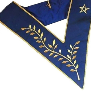 Collar masónico Aasr Thrice Powerful Master Machine bordado de alta calidad personalizado a estrenar 2025 Collar de oficial - Product Image 3