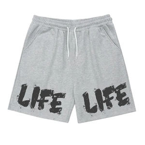 Pantalones cortos para hombre con logotipo personalizado algodón poliéster peinado ajuste relajado cintura elástica High Street Digital Hot Shorts servicio OEM disponible - Product Image 3