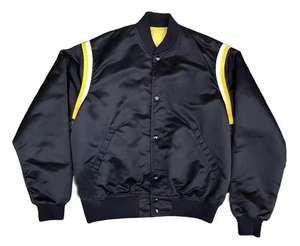 Blouson de baseball personnalisé pour hommes Blouson universitaire en satin brodé universitaire personnalisé pour hommes - Product Image 3