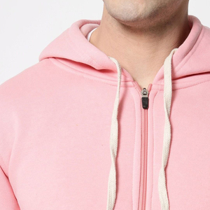 Sweat à capuche zippé pour homme en gros, hiver, avec impression numérique, logo personnalisé, tissu polaire, poche unie, coupe régulière - Product Image 2