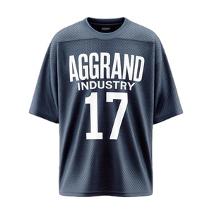 2025 Men's Casual Streetwear knitted Jersey <b>T</b>-<b>Shirt</b> Summer Loose Short Sleeve <b>V</b>-<b>Neck</b> Sportswear Mesh Jersey <b>T</b>-<b>shirt</b> for men - Product Image 5