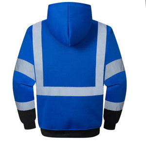 Ventes chaudes Vêtements de travail de sécurité Sweat-shirt à capuche de sécurité réfléchissant à haute visibilité pour hommes Vêtements de travail de sécurité plus chauds Uniforme de travail Veste - Product Image 3
