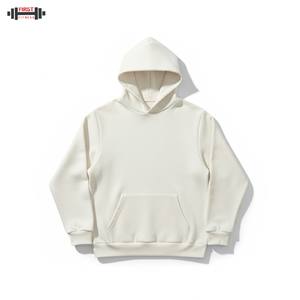Sudaderas con capucha de invierno de lujo, suéter holgado de alta calidad, liso teñido, 100% algodón, 300gsm, fabricantes de sudaderas con capucha de peso pesado - Product Image 3
