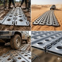 Escaleras de arena de acero de alta resistencia de 4 mm, tablones perforados Marston Mat PSP para recuperación de vehículos comerciales y puentes.