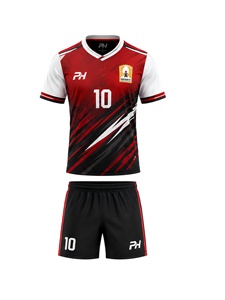 Uniformes de Fútbol Personalizados para Adultos, Impresión Digital 100% Poliéster, Manga Corta, Jersey de Fútbol, Conjunto de Uniforme de Club con su Propia Marca - Product Image 2