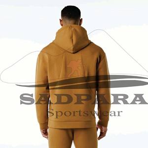 Sweat à capuche de gym pour hommes avec logo personnalisé durable confortable poids lourd imprimé bouffant brodé solide en vrac sweats à capuche élégants - Product Image 5