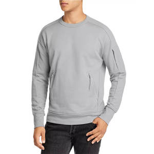 Haute qualité 400GSM blanc ras du cou sweats ODM unisexe éponge Logo personnalisé coton Polyester poids lourd sweats à capuche ras du cou - Product Image 1