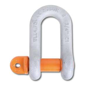 BETA-ROBUR High-Tensile Alloy Steel Straight <b>Shackles</b> Hot-Dipped Galvanized Body with Screw Collar Pin Multi-Pack - Product Image 1