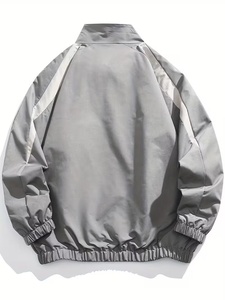 Chaqueta Cortavientos Casual de Otoño para Hombre, Forrada de Forro Polar, Impermeable, con Capucha, Ligera y de Secado Rápido - Product Image 2