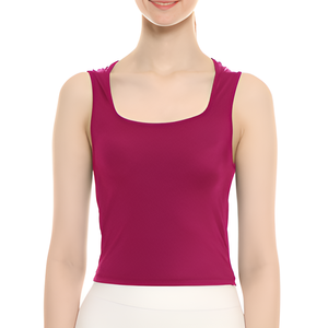 Erica Women's Casual Sport Tank Top <b>Sleeveless</b> Four-Way Stretch Knitted Polyester Eco-Friendly Quick Dry Lightweight Breathable - Product Image 4